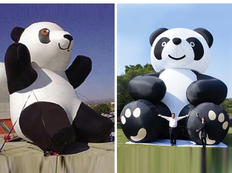 定城镇充气熊猫展示